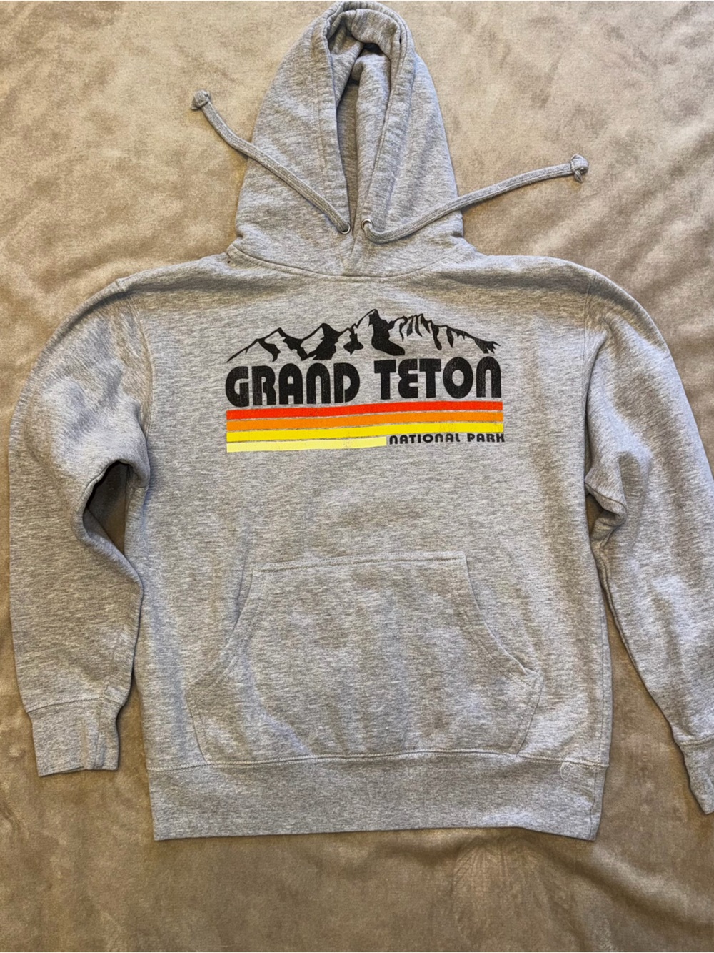 Grand Teton Gray Hoodie Sweatshirt